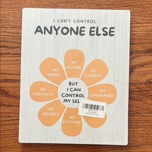 NEW 8”x10” Inspirational Wall Art with Flower Design